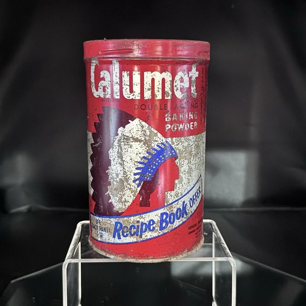 Vintage Advertising‎ Tin Calumet Double Acting Baking Powder 1lb 6